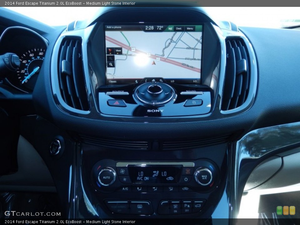 Medium Light Stone Interior Navigation for the 2014 Ford Escape Titanium 2.0L EcoBoost #90503757
