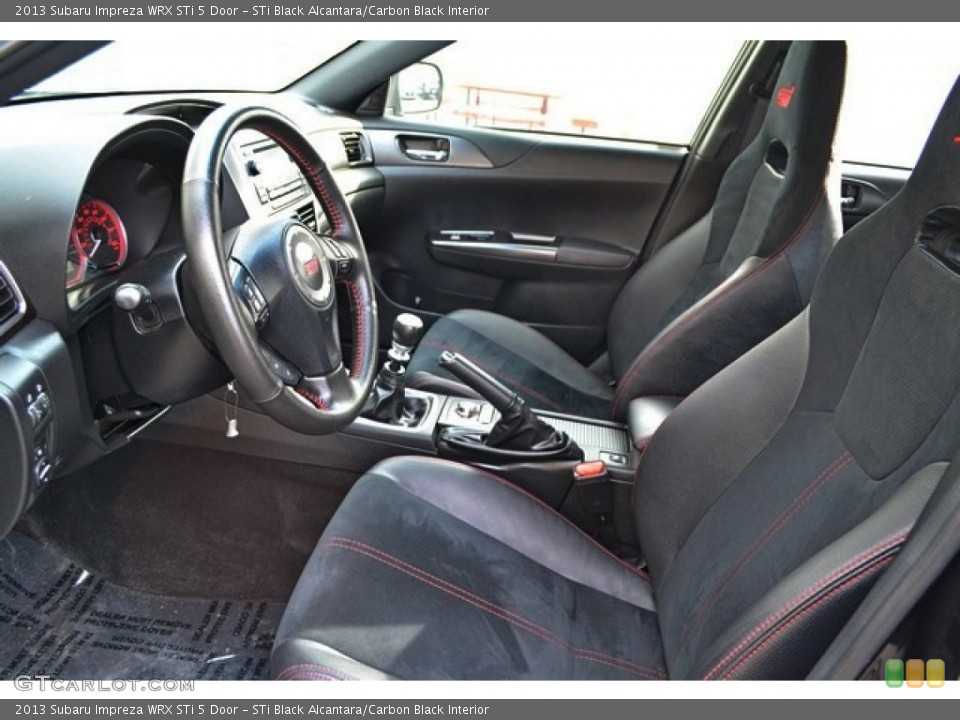 STi Black Alcantara/Carbon Black Interior Front Seat for the 2013 Subaru Impreza WRX STi 5 Door #90504594