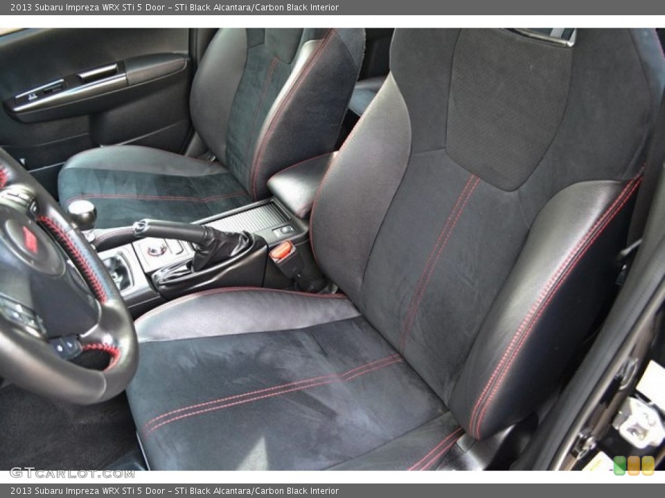 STi Black Alcantara/Carbon Black Interior Front Seat for the 2013 Subaru Impreza WRX STi 5 Door #90504615