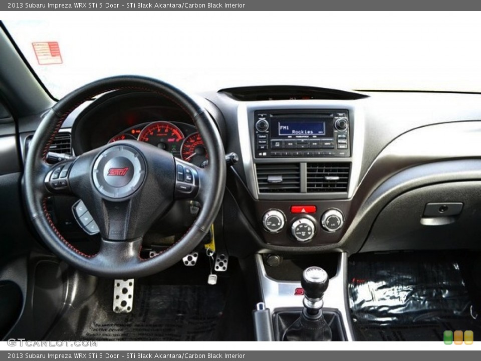 STi Black Alcantara/Carbon Black Interior Dashboard for the 2013 Subaru Impreza WRX STi 5 Door #90504630