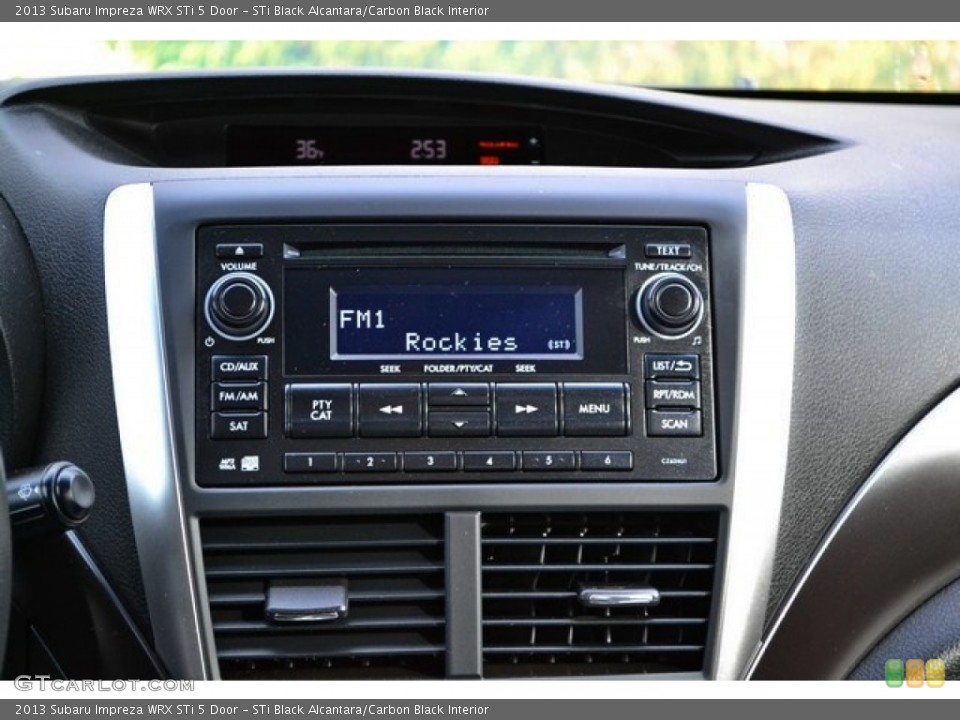 STi Black Alcantara/Carbon Black Interior Audio System for the 2013 Subaru Impreza WRX STi 5 Door #90504666