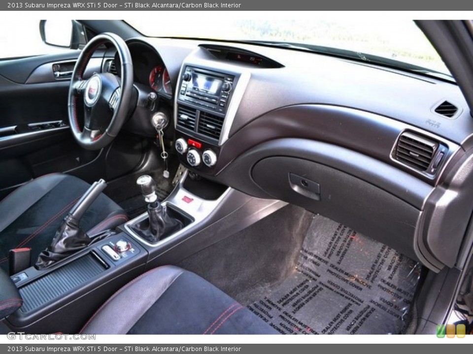 STi Black Alcantara/Carbon Black Interior Dashboard for the 2013 Subaru Impreza WRX STi 5 Door #90504681