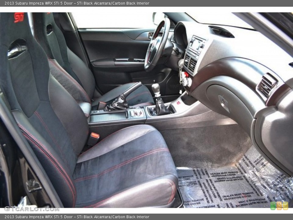 STi Black Alcantara/Carbon Black Interior Front Seat for the 2013 Subaru Impreza WRX STi 5 Door #90504699