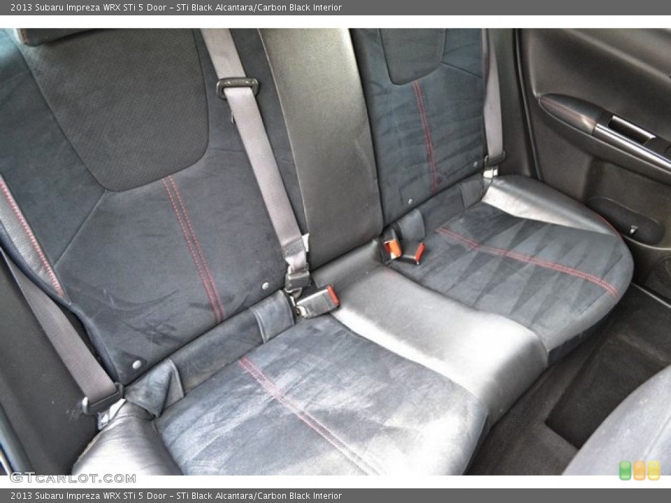 STi Black Alcantara/Carbon Black Interior Rear Seat for the 2013 Subaru Impreza WRX STi 5 Door #90504778