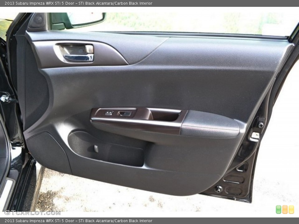 STi Black Alcantara/Carbon Black Interior Door Panel for the 2013 Subaru Impreza WRX STi 5 Door #90504834