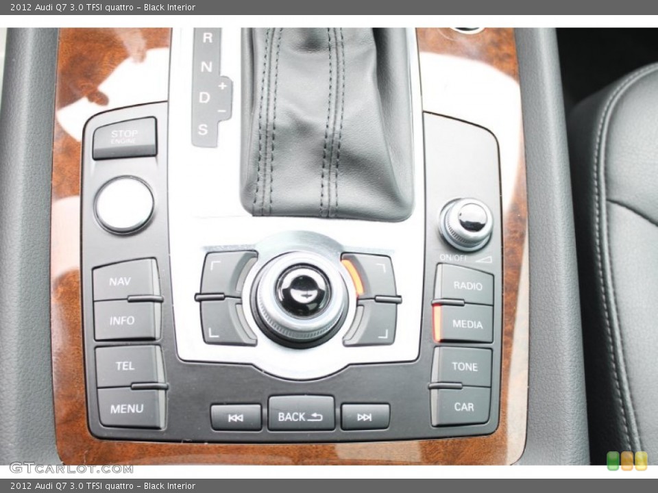 Black Interior Controls for the 2012 Audi Q7 3.0 TFSI quattro #90508844