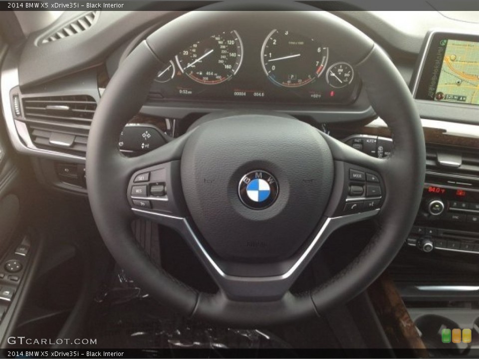Black Interior Steering Wheel for the 2014 BMW X5 xDrive35i #90513639