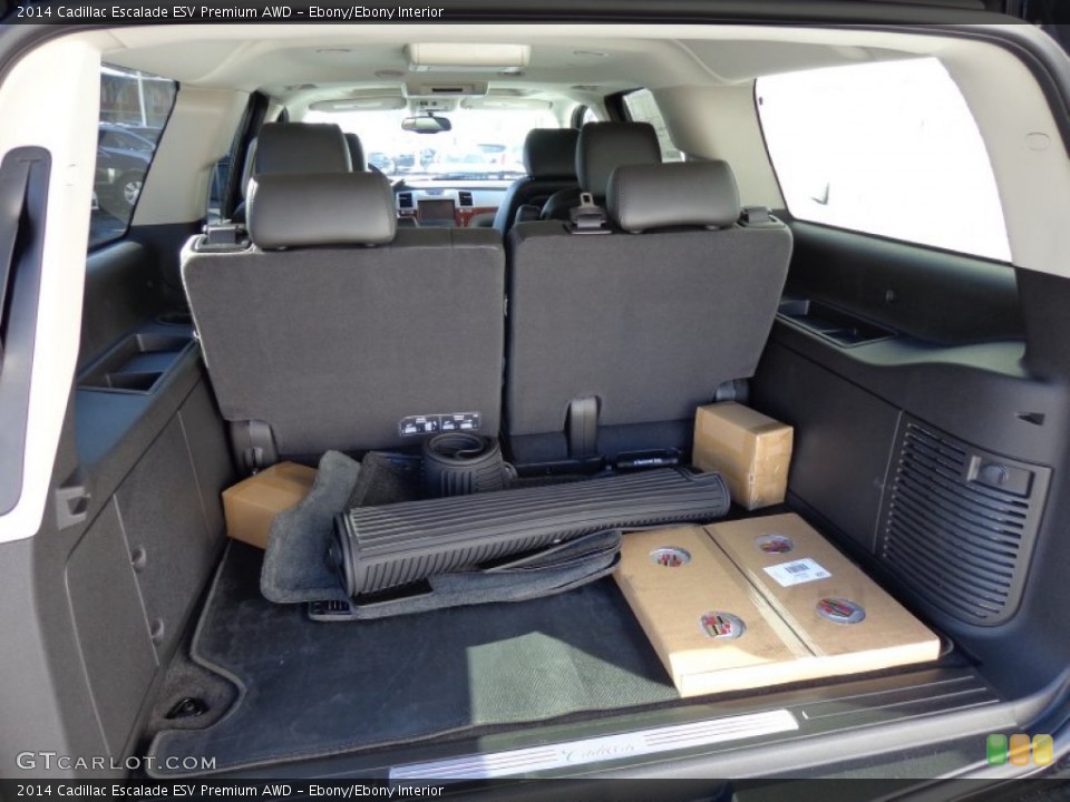Ebony/Ebony Interior Trunk for the 2014 Cadillac Escalade ESV Premium AWD #90513932
