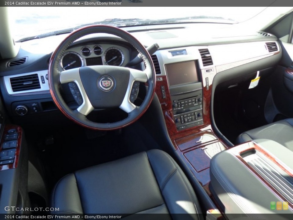 Ebony/Ebony Interior Prime Interior for the 2014 Cadillac Escalade ESV Premium AWD #90513945