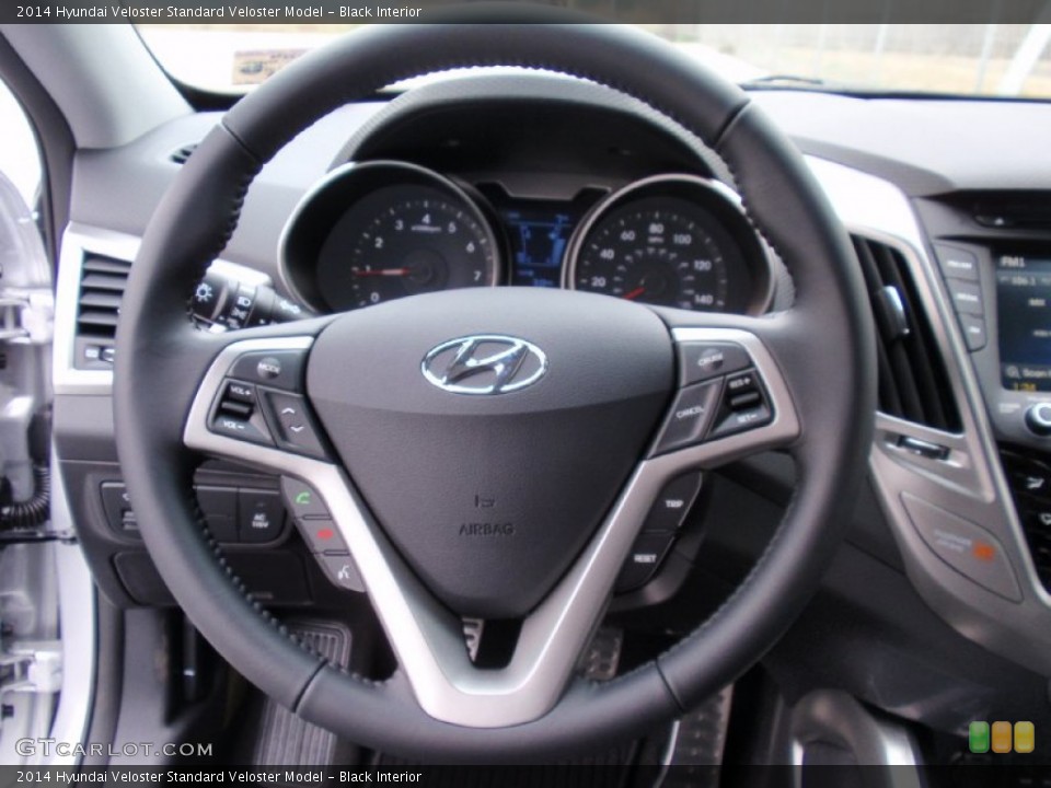 Black Interior Steering Wheel for the 2014 Hyundai Veloster  #90520380