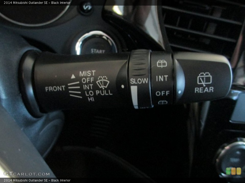 Black Interior Controls for the 2014 Mitsubishi Outlander SE #90526525
