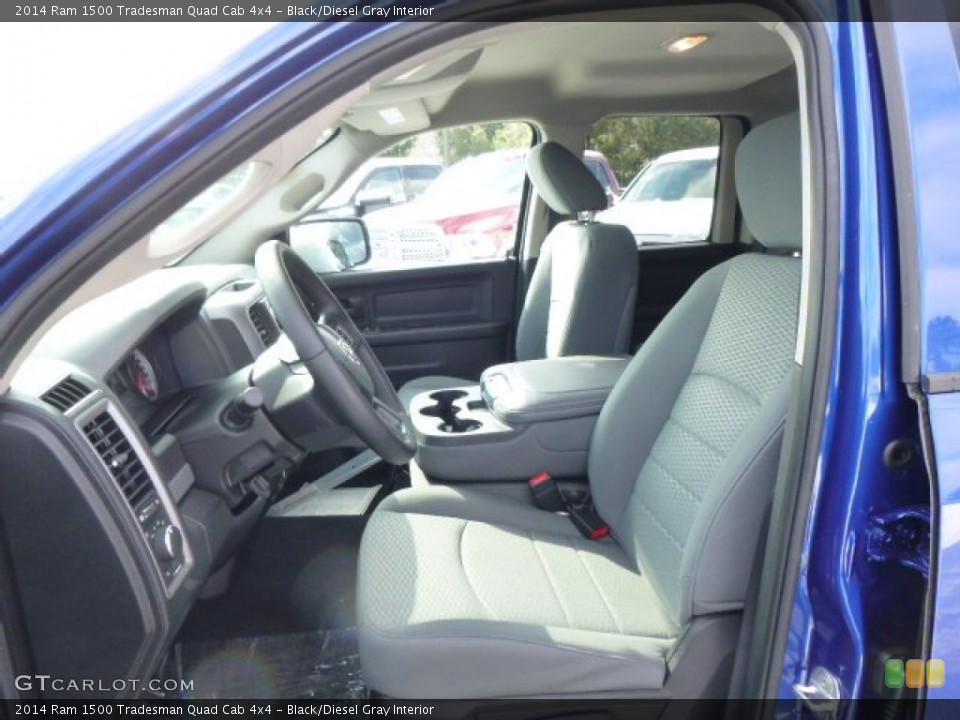 Black/Diesel Gray Interior Front Seat for the 2014 Ram 1500 Tradesman Quad Cab 4x4 #90530579