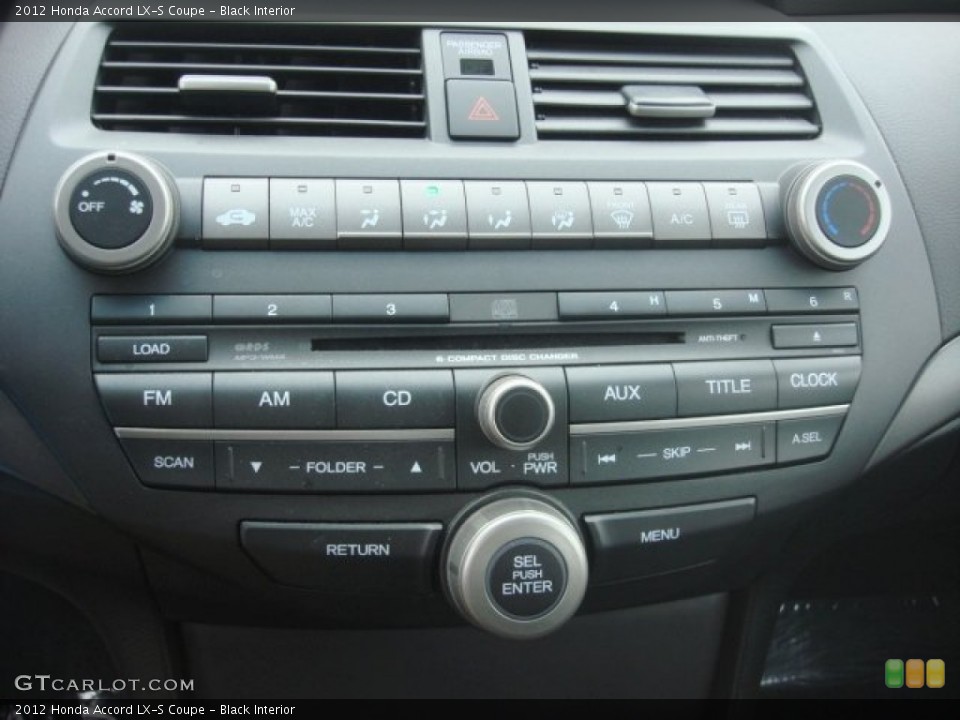 Black Interior Controls for the 2012 Honda Accord LX-S Coupe #90531866