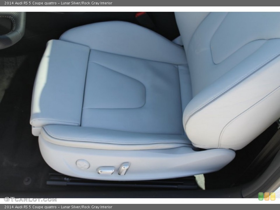 Lunar Silver/Rock Gray Interior Front Seat for the 2014 Audi RS 5 Coupe quattro #90531929