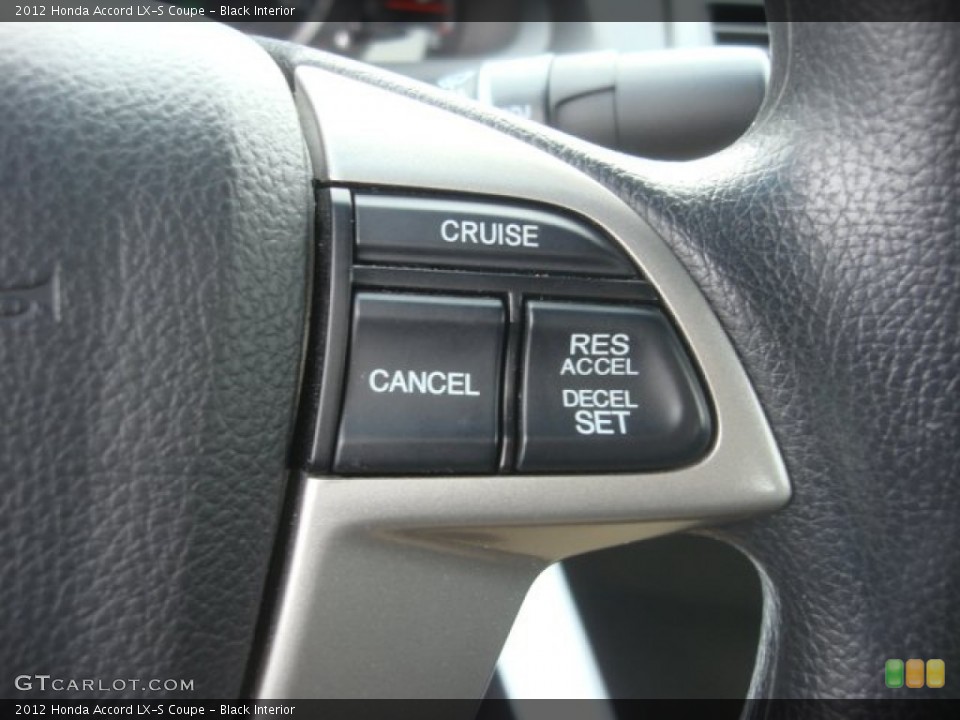 Black Interior Controls for the 2012 Honda Accord LX-S Coupe #90531977