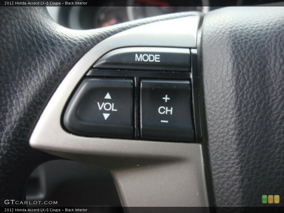 Black Interior Controls for the 2012 Honda Accord LX-S Coupe #90531998