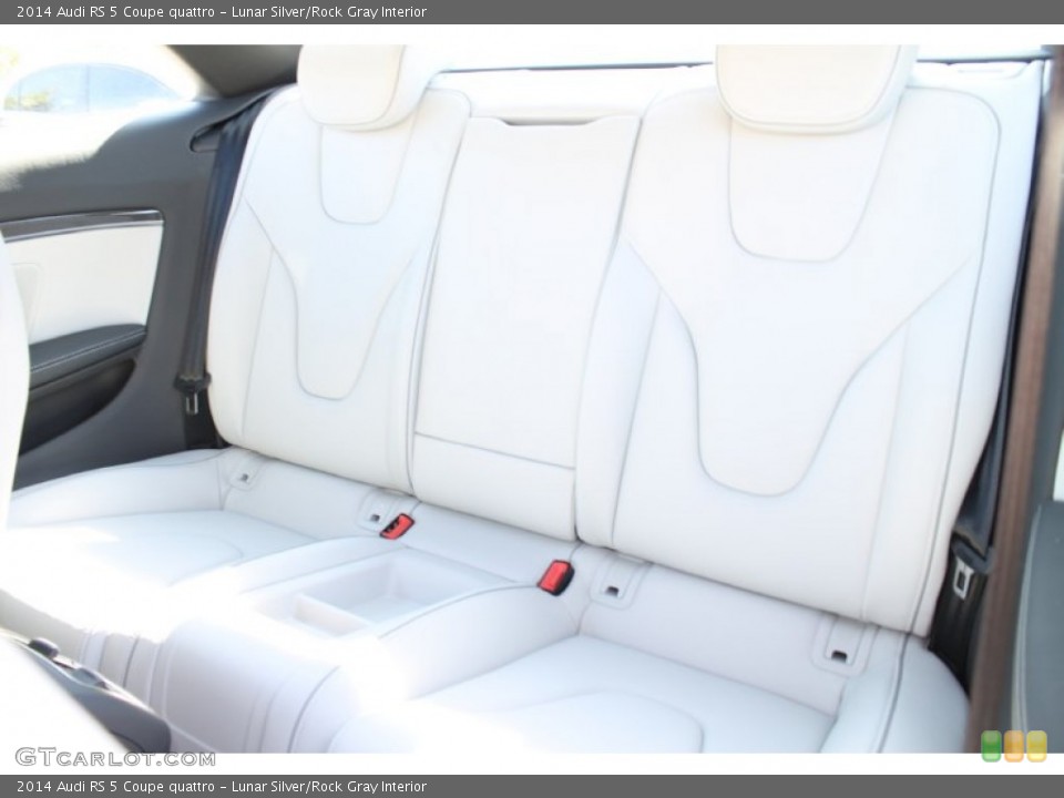 Lunar Silver/Rock Gray Interior Rear Seat for the 2014 Audi RS 5 Coupe quattro #90532115