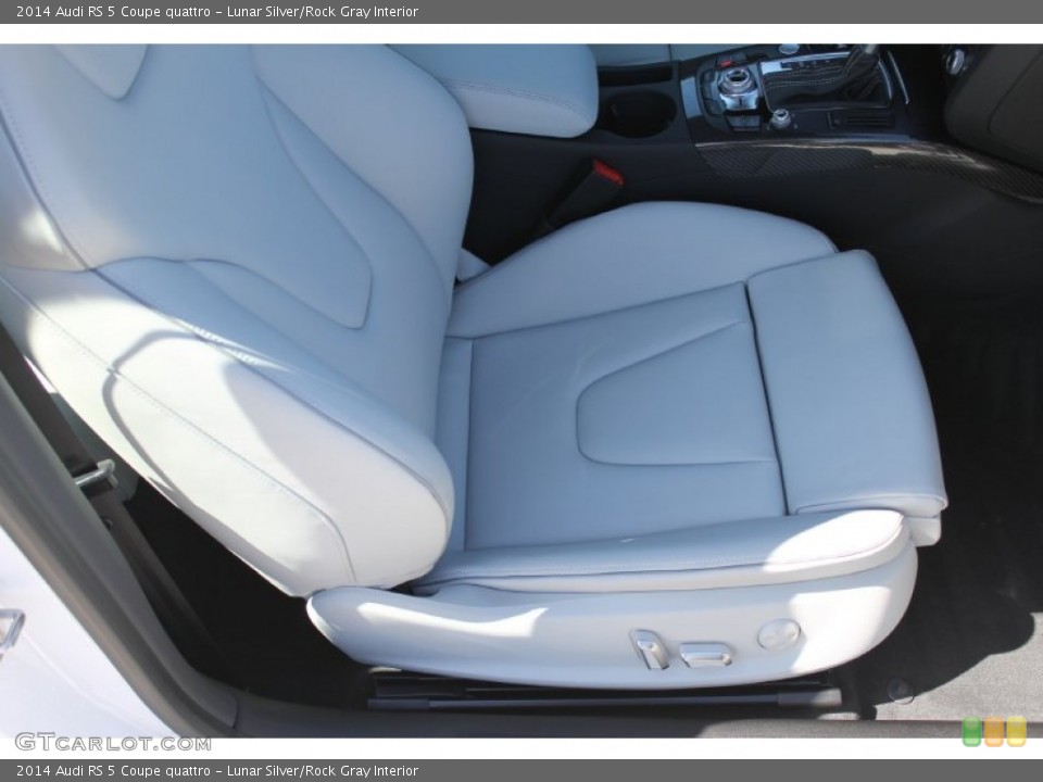 Lunar Silver/Rock Gray Interior Front Seat for the 2014 Audi RS 5 Coupe quattro #90532343