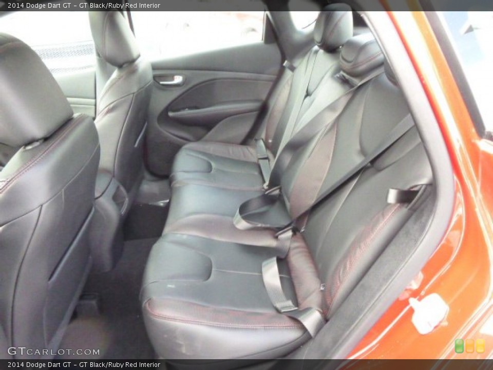 GT Black/Ruby Red Interior Rear Seat for the 2014 Dodge Dart GT #90536241