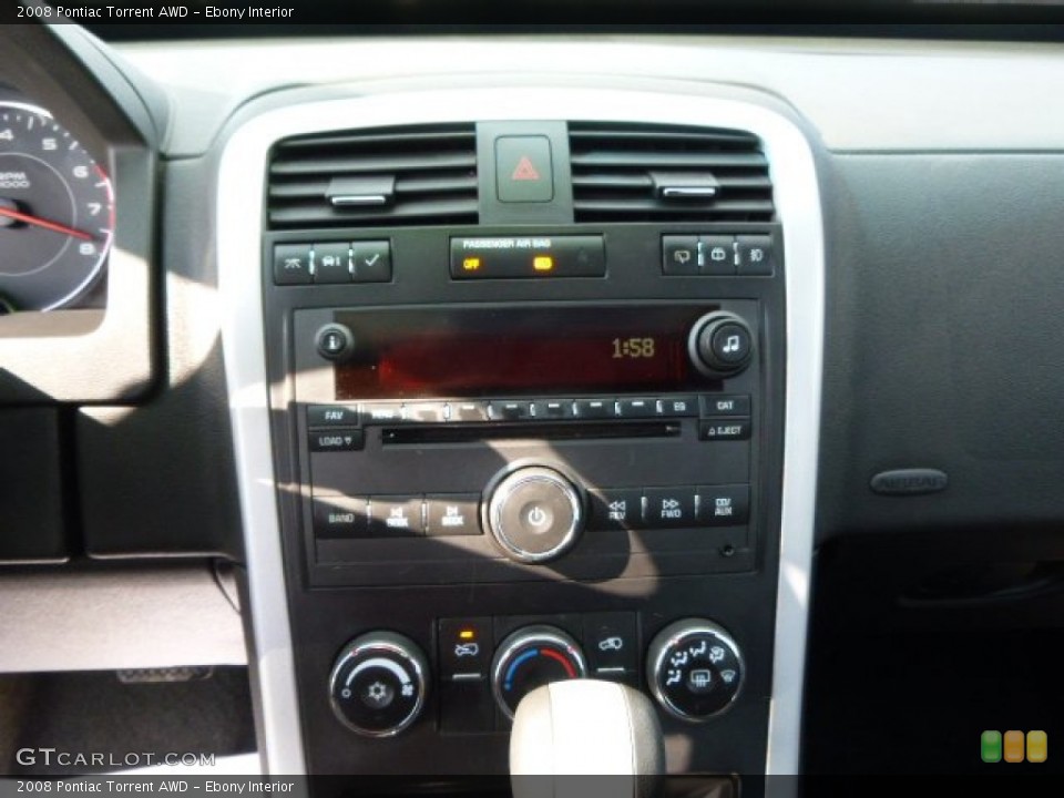 Ebony Interior Controls for the 2008 Pontiac Torrent AWD #90537050