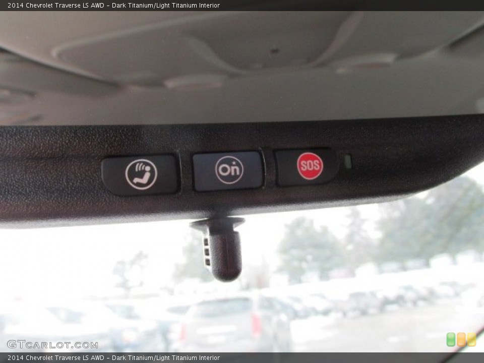 Dark Titanium/Light Titanium Interior Controls for the 2014 Chevrolet Traverse LS AWD #90538571