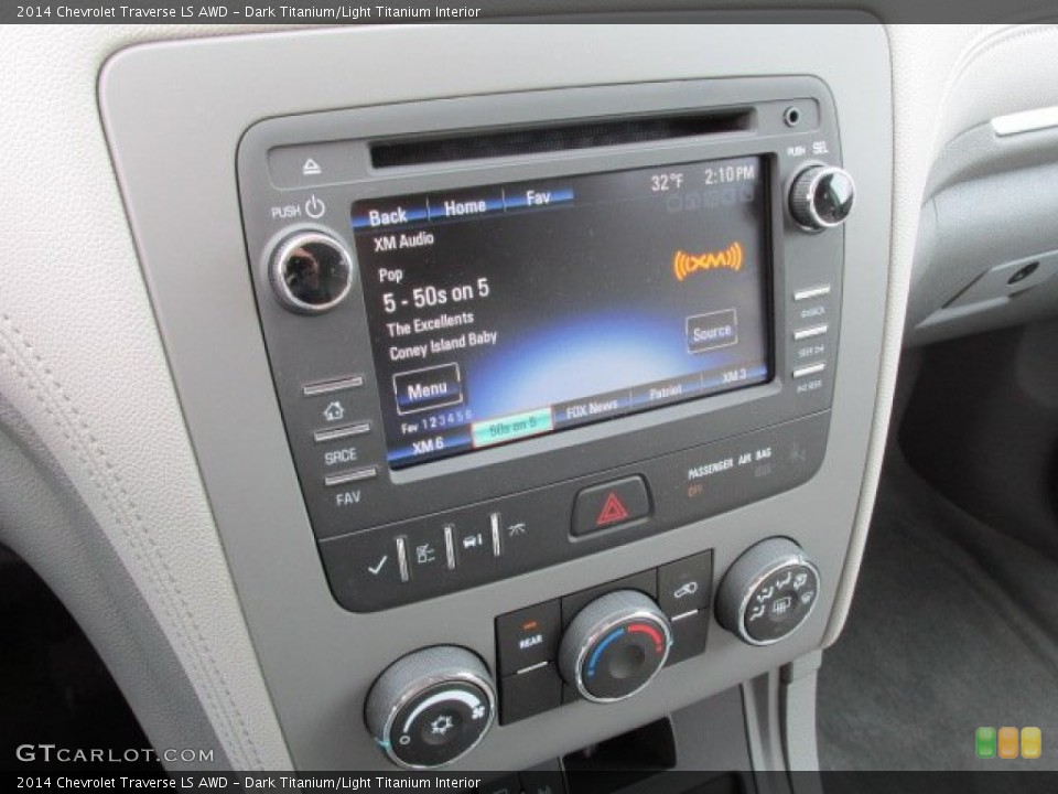 Dark Titanium/Light Titanium Interior Controls for the 2014 Chevrolet Traverse LS AWD #90538595