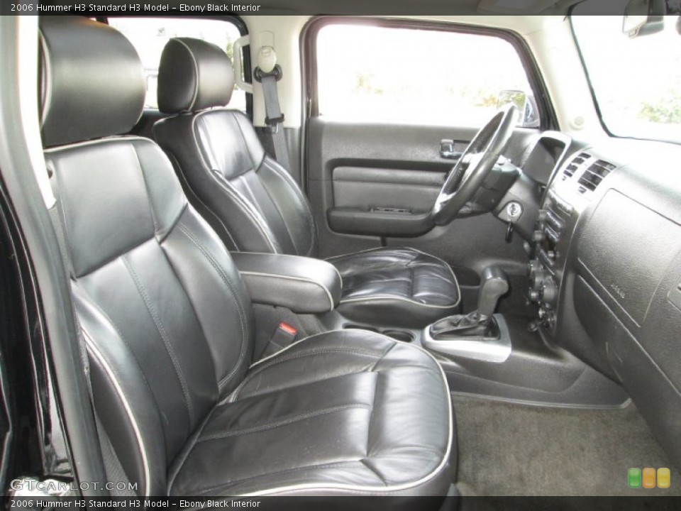 Ebony Black Interior Front Seat for the 2006 Hummer H3  #90540167