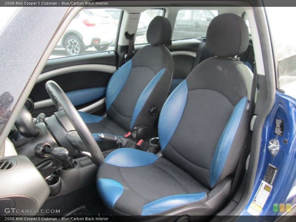 Blue/Carbon Black Interior Photo for the 2008 Mini Cooper S Clubman #90540704