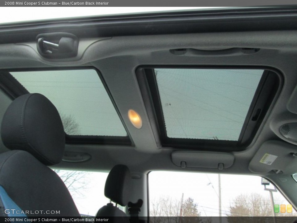 Blue/Carbon Black Interior Sunroof for the 2008 Mini Cooper S Clubman #90540791
