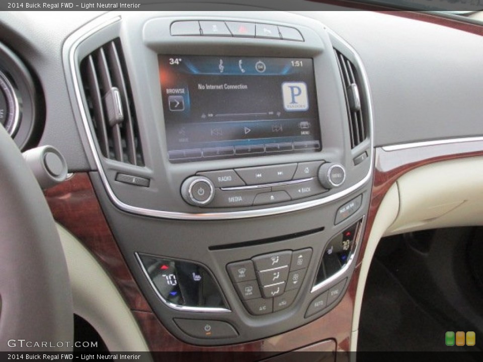 Light Neutral Interior Controls for the 2014 Buick Regal FWD #90542192