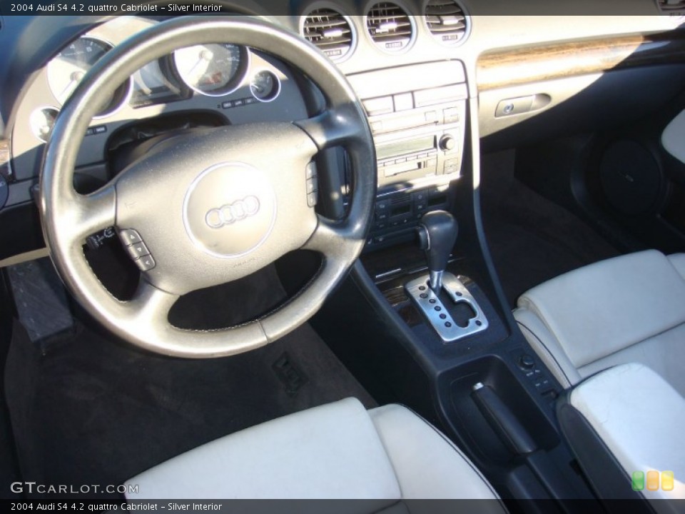 Silver Interior Prime Interior for the 2004 Audi S4 4.2 quattro Cabriolet #90543725