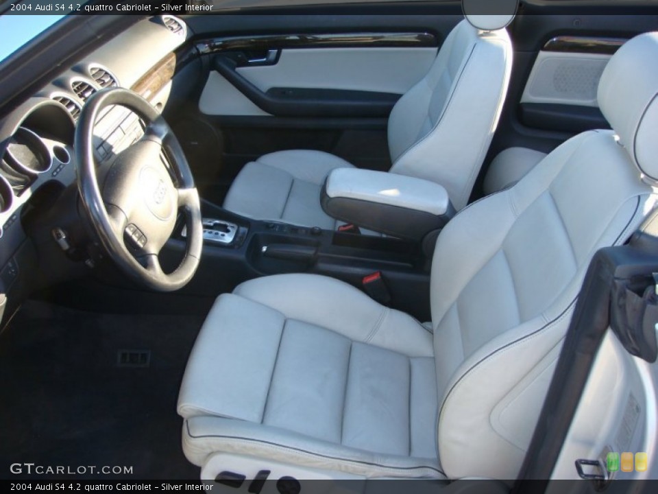 Silver Interior Photo for the 2004 Audi S4 4.2 quattro Cabriolet #90543779
