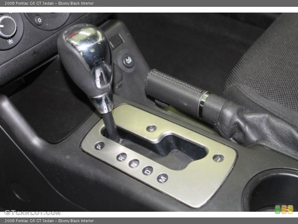 Ebony Black Interior Transmission for the 2008 Pontiac G6 GT Sedan #90544760