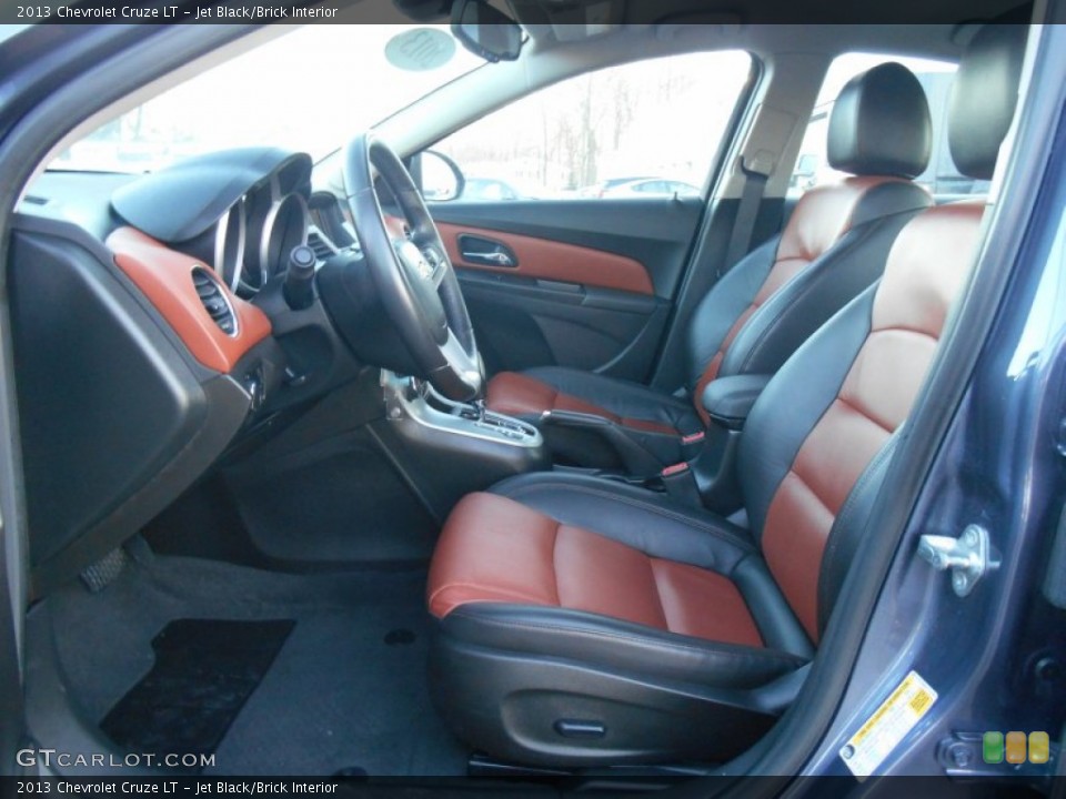 Jet Black/Brick Interior Front Seat for the 2013 Chevrolet Cruze LT #90545135