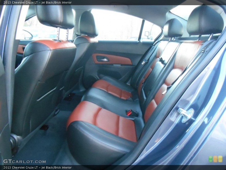 Jet Black/Brick Interior Rear Seat for the 2013 Chevrolet Cruze LT #90545288
