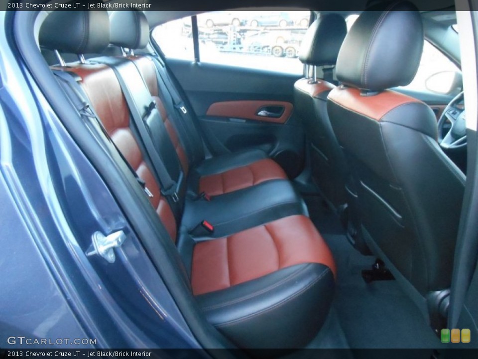 Jet Black/Brick Interior Rear Seat for the 2013 Chevrolet Cruze LT #90545354