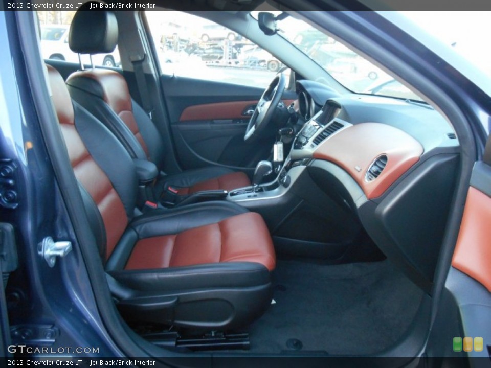 Jet Black/Brick Interior Front Seat for the 2013 Chevrolet Cruze LT #90545438