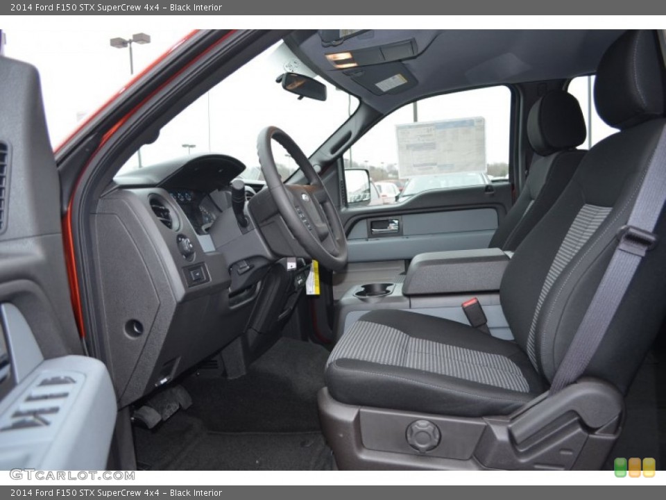 Black Interior Front Seat for the 2014 Ford F150 STX SuperCrew 4x4 #90547703