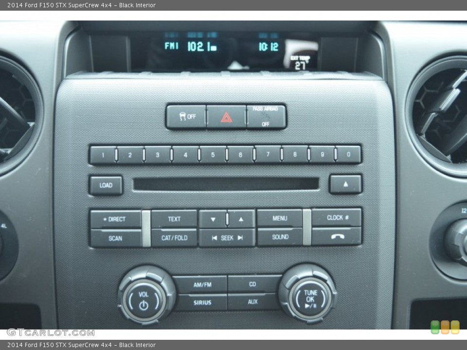 Black Interior Controls for the 2014 Ford F150 STX SuperCrew 4x4 #90547862