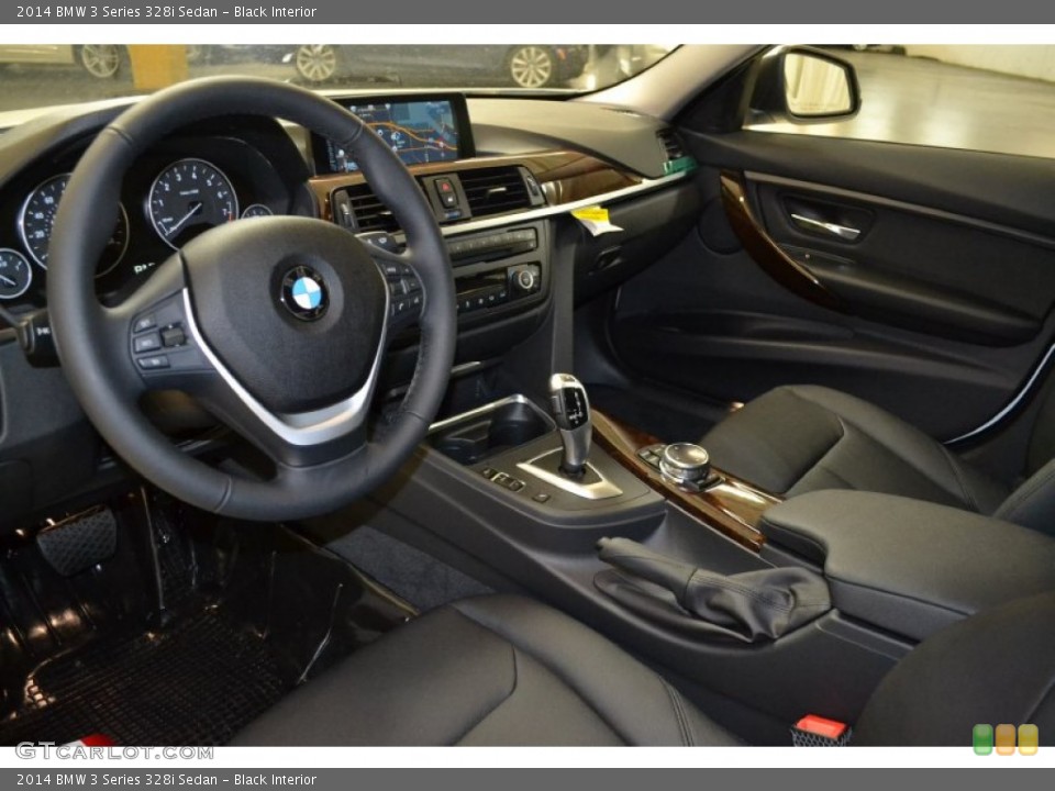 Black Interior Prime Interior for the 2014 BMW 3 Series 328i Sedan #90554912