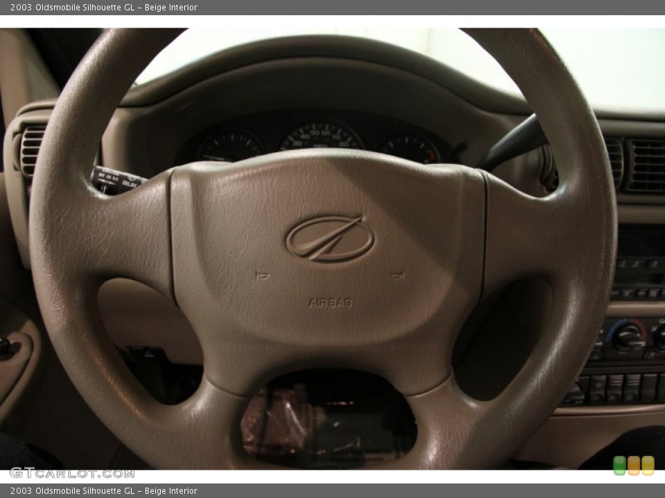 Beige Interior Steering Wheel for the 2003 Oldsmobile Silhouette GL #90562822