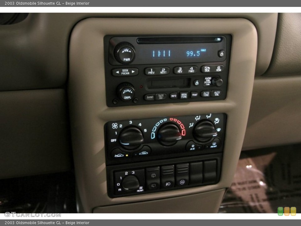 Beige Interior Controls for the 2003 Oldsmobile Silhouette GL #90562879