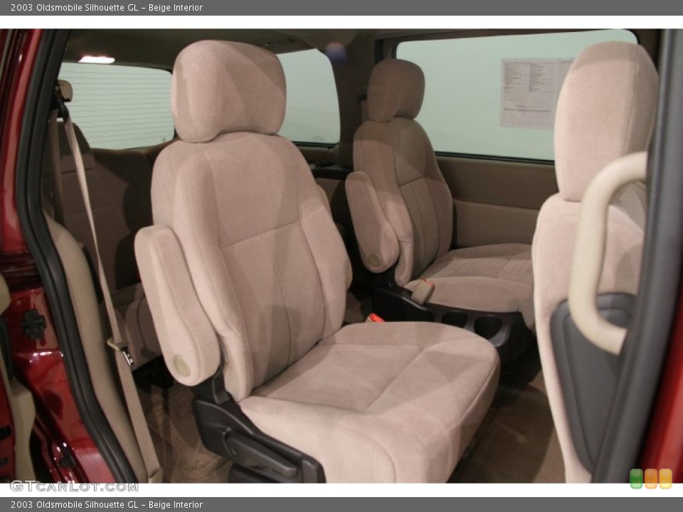 Beige Interior Rear Seat for the 2003 Oldsmobile Silhouette GL #90562972