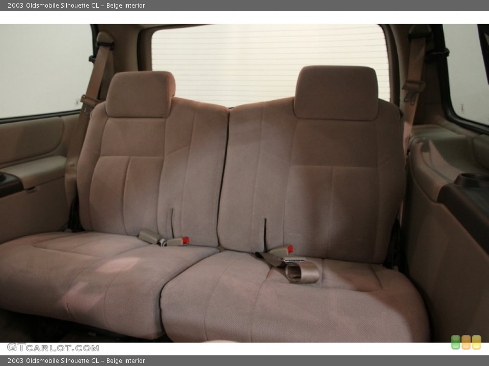 Beige Interior Rear Seat for the 2003 Oldsmobile Silhouette GL #90563011