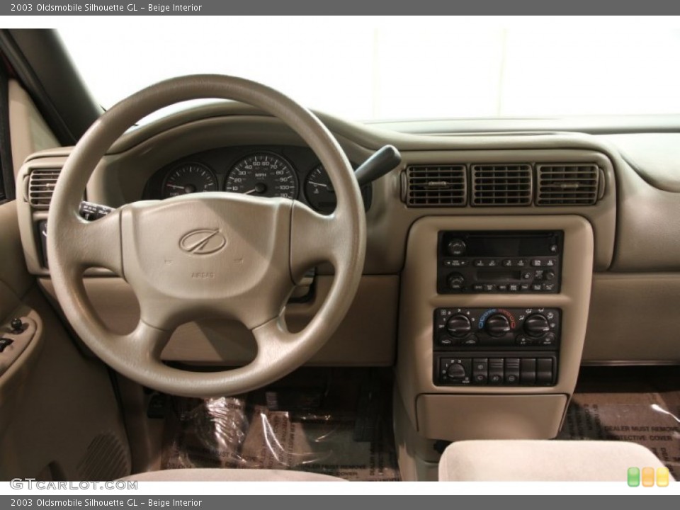 Beige Interior Dashboard for the 2003 Oldsmobile Silhouette GL #90563068