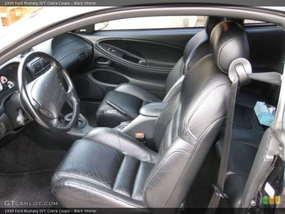 Black Interior Photo for the 1996 Ford Mustang SVT Cobra Coupe #90563824
