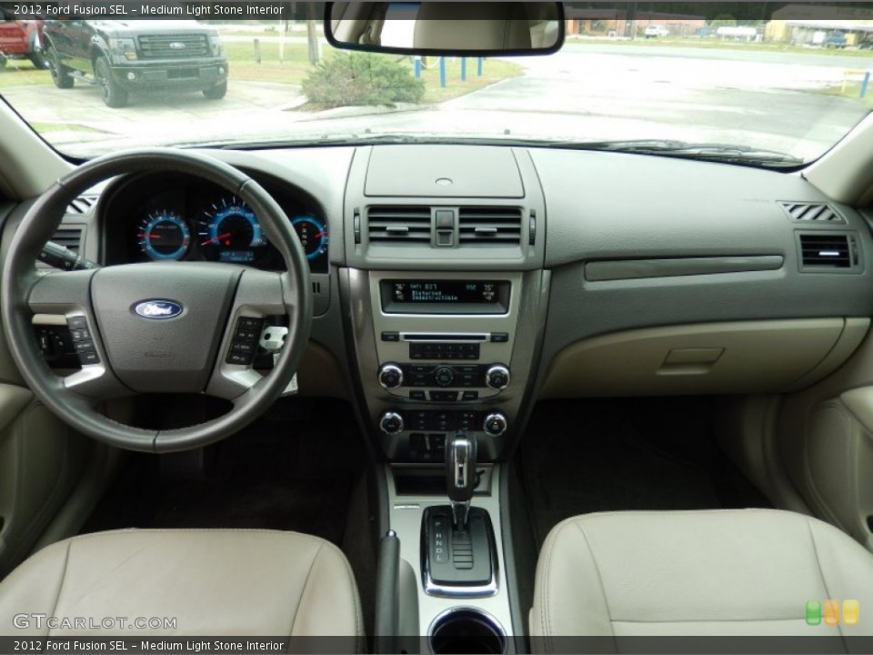 Medium Light Stone Interior Dashboard for the 2012 Ford Fusion SEL #90564963