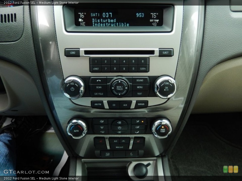 Medium Light Stone Interior Controls for the 2012 Ford Fusion SEL #90565030