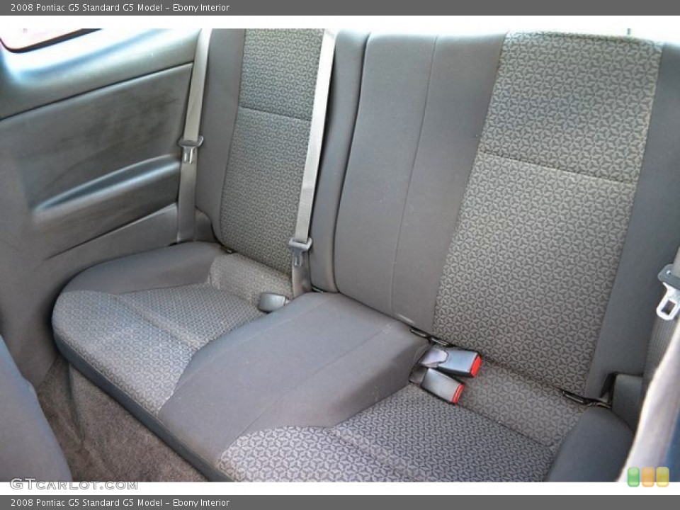 Ebony Interior Rear Seat for the 2008 Pontiac G5  #90566179