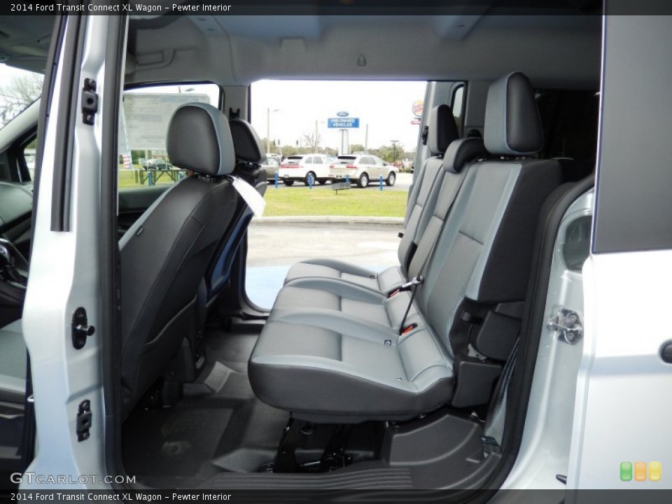 Pewter Interior Rear Seat for the 2014 Ford Transit Connect XL Wagon #90570253